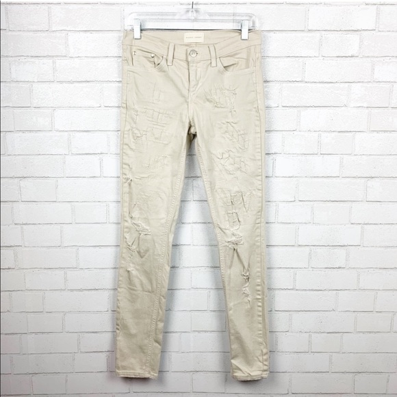 Buckle Denim - Guilded Intent Distressed Skinny Jeans 27 J2159